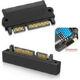 thumbnail image 3 of SFF-8482 SAS To SATA 180-degree Angle Adapter Converters With 22pin Converters Transport Fit Straight For Descending With Heads degree sff-8482 7 15 drive pin 22 22 sas male extension extensio, 3 of 7