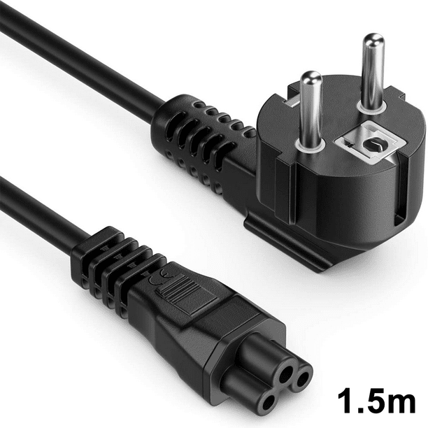 Cable de alimentación Cable de alimentación Onitor de 3 pines para PC Computadora Escáner Impresora Copiadora Proyector Llamadas electrónicas y cualquier otra interfaz estándar europea 1,5 m Vhermosa 2035454