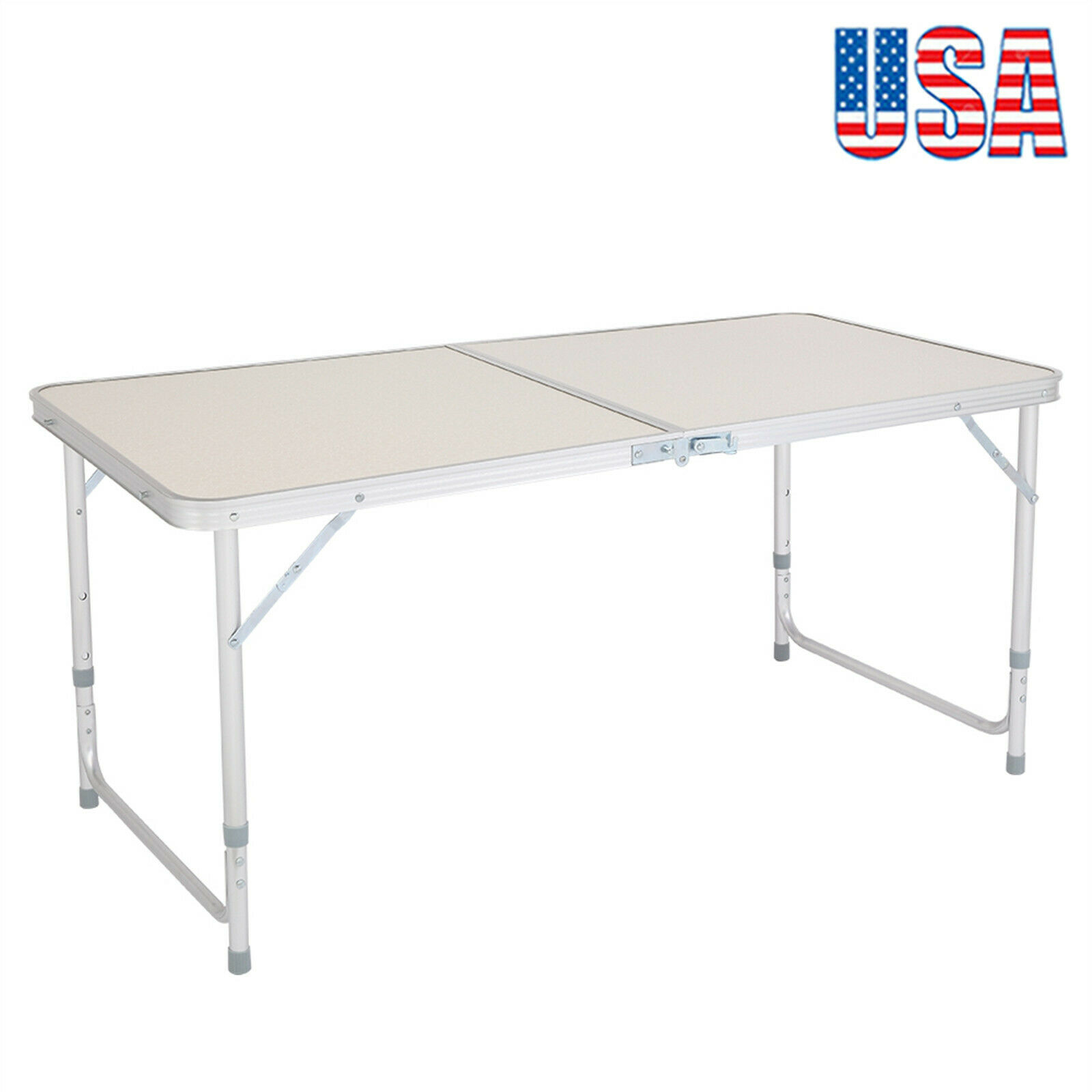 Yinke New Multipurpose Rectangle Table, 4Feet Long, Height Adjustable