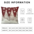thumbnail image 5 of ONETECH  Christmas Pillow Covers Red White Christmas Tree Snowflakes Decor Throw Pillows Winter Xmas Holiday Outdoor Cushion Cases for Couch Bed Decorations, 5 of 5