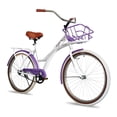 thumbnail image 2 of Bicicleta Black Panther Aruba Urbana Rod 26 Con Canasta Morado Black Panther URBANA, 2 of 3