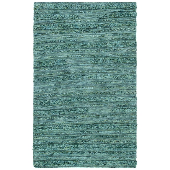 SAFAVIEH Vermont Zavanna Striped Area Rug, Dark Green/Black, 5' x 8'
