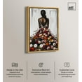 thumbnail image 2 of Girl Wearing Garden Grace II Canvas Ebony Portrait Art by Art Remedy, Gold Frame, 36" x 54", 2 of 7