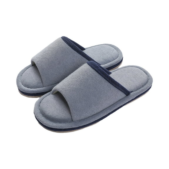 Weloille Cotton Slipper House Bedroom Slippers Indoor Floor Mute Sandals Spring Fall