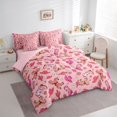 thumbnail image 3 of Homewish Kawaii Cowgirl Cowboy Bedding Comforter Set 7pcs, Cartoon Horse Cactus Queen Bedding Sets, Western Princess Style Reversible Queen Sheet Sets, Luxury Bedroom Decor, 3 of 7