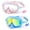 Pink & Blue, variant on Vvinca Swim Goggles with Nose Cover, 2 Pack Wide View Diving Mask Anti-Fog UV No Leak Toddlers Swimming Goggles for Kids 3-14
