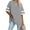 Light Grey, variant on Sherrylily Women Oversized T Shirts Loose Half Sleeve Tee Color Block Casual Tops S-2XL