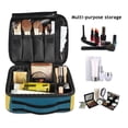 thumbnail image 2 of FORMRS Travel Makeup Bag Large Capacity Train Case Cosmetic Organizer with Adjustable Dividers, Yellow Glasses, 2 of 8