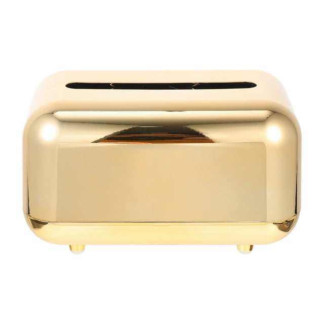 Shisuyan Facial Tissue Box Golden 1Set 7.1x4.7x3.9in