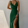 thumbnail image 2 of Atogsazn Cocktail Dresses for Women Sleeveless Solid V-Neck Party Dresses Wedding Guest Dresses for Women Green XXL, 2 of 5