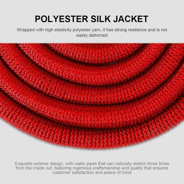 Manguera flexible TPE Car 25FT Durable Flex Lavado/Irrigación Herramienta ( ) Rojo Wdftyju Para estrenar