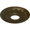 thumbnail image 3 of Ekena Millwork 11 3/4"OD x 3 5/8"ID x 1"P Blackthorn Ceiling Medallion (Fits Canopies up to 4 7/8"), Hand-Painted Brass, 3 of 7