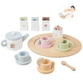 thumbnail image 3 of Wooden Children Play House Toy Early DIY Teapot Kitchen Playing Set Household Game Set Simulation Set Tea Tea Toys Education Toy, 3 of 9