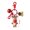 B, variant on VerPetridure Santa Claus Pendant Cute Creative Practical Key Ring Bag Pendant Santa Claus Keychain Cute Creative Practical Keyring School Bag Pendant