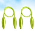 thumbnail image 4 of 2 Pcs Twisted Magnetic Curtain Buckle Portable Punch-free Curtain Strap Simple Curtain Tiebacks (Green), 4 of 9