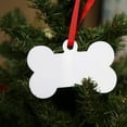 thumbnail image 4 of UNIQOOO 3.5" White Acrylic Dog Bone Ornament, DIY Blank Pet Ornament, Key Chain, Gift Wrapping, Stocking Name Tag, Holiday for Pet Lovers, Dog Gift, 4mm Extra Thick, 20 Pack, 4 of 5