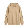 thumbnail image 7 of Tbopshirt Hoodies for Women Loose Casual Hoodie Long Sleeve Panel Splicing Pullover Sweatshirt for Daily Leisure & Street Style, 7 of 7