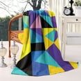 thumbnail image 2 of Modern Art Geometric Blanket,Comfortable Soft Flannel Throw Blanket,All Season,Warm Lightweight Blankets for Sofa Bed Couch Living Room Chair,60"x80"(150x200cm), 2 of 4