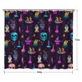 thumbnail image 5 of Mystical Halloween Pattern Shower Curtain 84"x72" ,Bathroom Decorative Shower Curtains Set with 12 Hooks,Modern Waterproof Washable Shower Curtain, 5 of 6