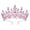Pink, variant on Skymirror Bridal Crown Tiara Princess Queen Fairy Bridal Headpiece Wedding Crown Alloy Rhinestone Birthday Party Prom Gift