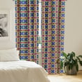 thumbnail image 2 of Ambesonne Rainbow Window Curtains, Multicolor Butterfly, Each 28" W x 63" L, Marigold Vermilion, 2 of 4