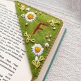 thumbnail image 1 of Personalized Hand Embroidered Corner Bookmark - Shipping from USA - 26 Letters and 4 Seasons - Felt  Page Stitched Corner Handmade Bookmark, 1 of 1
