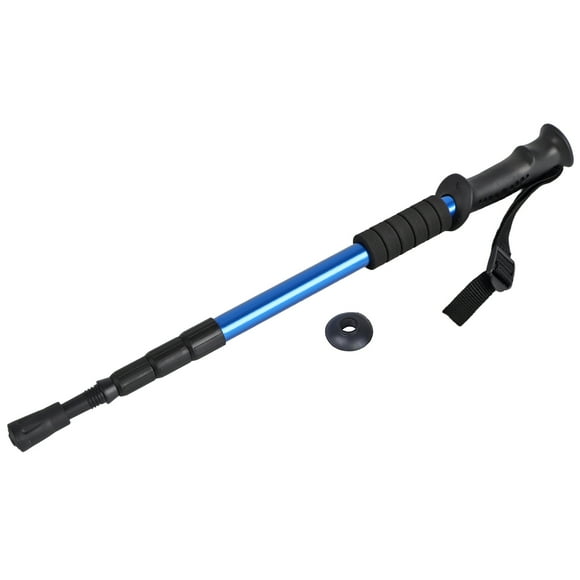 Bastón para caminar antideslizante, ligero, telescópico, de aleación de aluminio, bastón de senderismo (azul) YUNYI BRAND Deportes