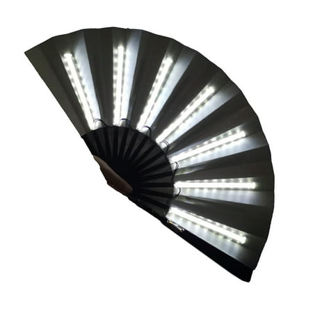 

SunHLX LED Fan Folding High Brightness Illumination Widely Use No Heating Decorate Lights Multi Colors Durable Glow Fan for Night Club