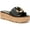 Black Leather, variant on Franco Sarto Womens Hoda Leather Embellished Flatform Sandals