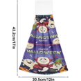 thumbnail image 3 of SKYSONIC 2 PCS Kitchen Towels with Hanging Loop, Vintage Halloween Ghost Dish Towels for Kitchen, Absorbent Kitchen Hand Towels , 12"x17", 3 of 6