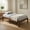 Twin Size, variant on Demi Bonn Twin Size Bed Frame with Wooden Slats Support and Rubber Wood Legs, Acacia Wood Platform Bed Frame with Under Bed Storage, No Box Spring Needed, Brown