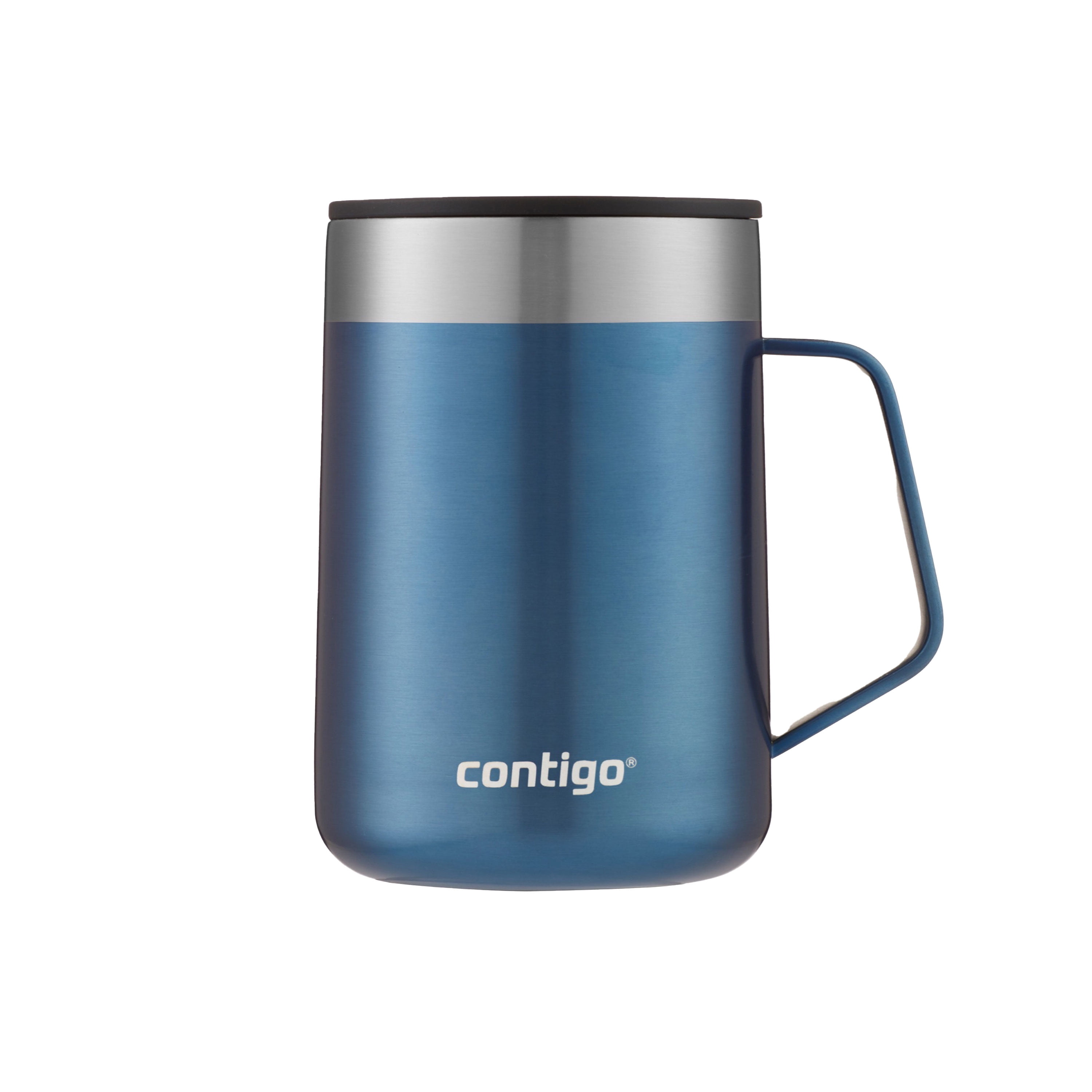 Tasse Isotherme En Acier Inoxydable 414 Ml – Double Paroi Vide, Couvercle Anti-fuite, Poignée, Garde Chaud 3h/froid 9h (idée Cadeau)