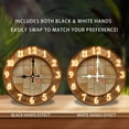 thumbnail image 2 of Luxury Illuminated Wall Clock Roman Numerals Decor 10-Inch Silent Wooden Wall Clock, Battery Operated (AA Batteries Not Included), Artistic Home Decor, 2 of 7