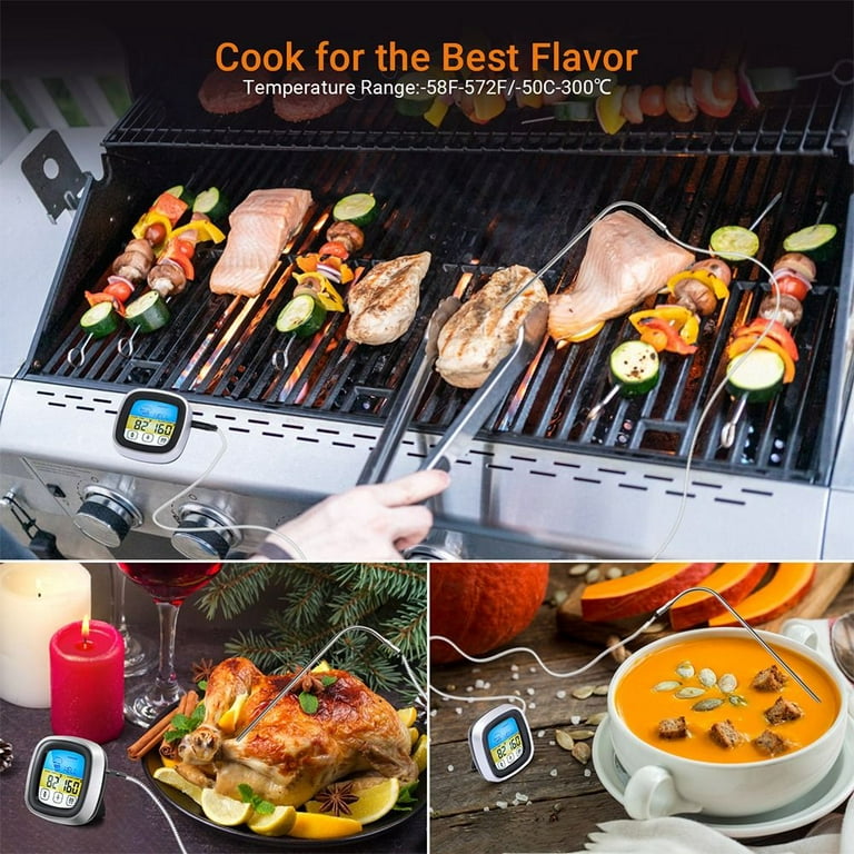 BFOUR Meat Thermometer Digital Instant Read LCD Big Screen Roasting Kitchen  Thermometer Best for Food, Meat, Grill, Milk, . (Need to replace new  battery by yourself) 