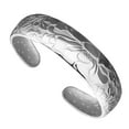 thumbnail image 2 of Lotus Flower Bangle Bracelet Silver Plated Delicate Jewelry Open Bracelet, 2 of 8