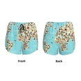 thumbnail image 5 of Lsque World Travel Line Icons Map Printed Women's Running Shorts with Liner Pockets,Elastic Quick Dry Workout Athletic Gym Yoga Shorts,Womens High Waist Shorts-Small, 5 of 9