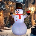 thumbnail image 2 of Outsunny 12 Pieds Snowman Gonflable de Noël avec Lumière LED Colorée Rotative, 2 of 9