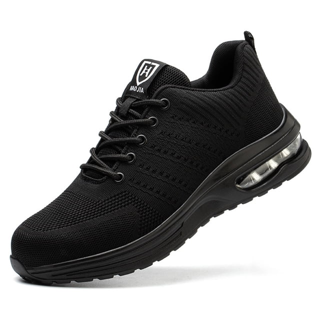 Zapatos de trabajo unisex Zapatillas de deporte transpirables con punta de acero Zapatos de seguridad (41 Black) Ndcxsfigh Para Estrenar