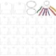 thumbnail image 1 of 40 unidades de bobinas de hilo dental acrílico transparente con 2 anillos de acero inoxidable para bobinar., 1 of 9