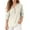 Beige, variant on Arlun Women's Solid Color Long Sleeved Sweaters Loose Quarter Button up Round Neck Knitted Pullover Tops Solid Color Trendy Asymmetrical Hem Lightweight Sweater Beige L