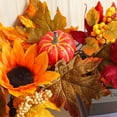 thumbnail image 5 of Great Gifts for Less Halloween Decorations Outdoor Pumpkin Wreath Maple Leaves And Sunflowers Wreath Wreath Holiday Party Front Door Decoration Outdoor Wreaths, 5 of 8