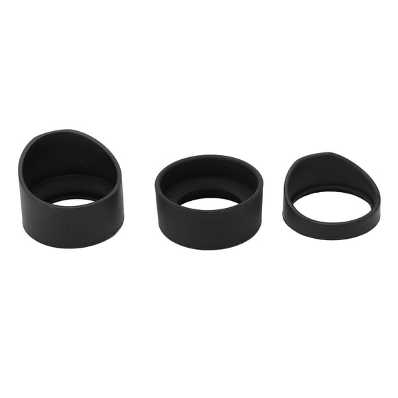 3pcs Microscope Eyepiece Eyeshields Soft Rubber Eyepiece Covers for AmScope SW SM ZM Microscope