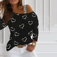 thumbnail image 2 of Women Print Shirt Long Sleeve Sweatshirt Loose Pullover Top, 2 of 5