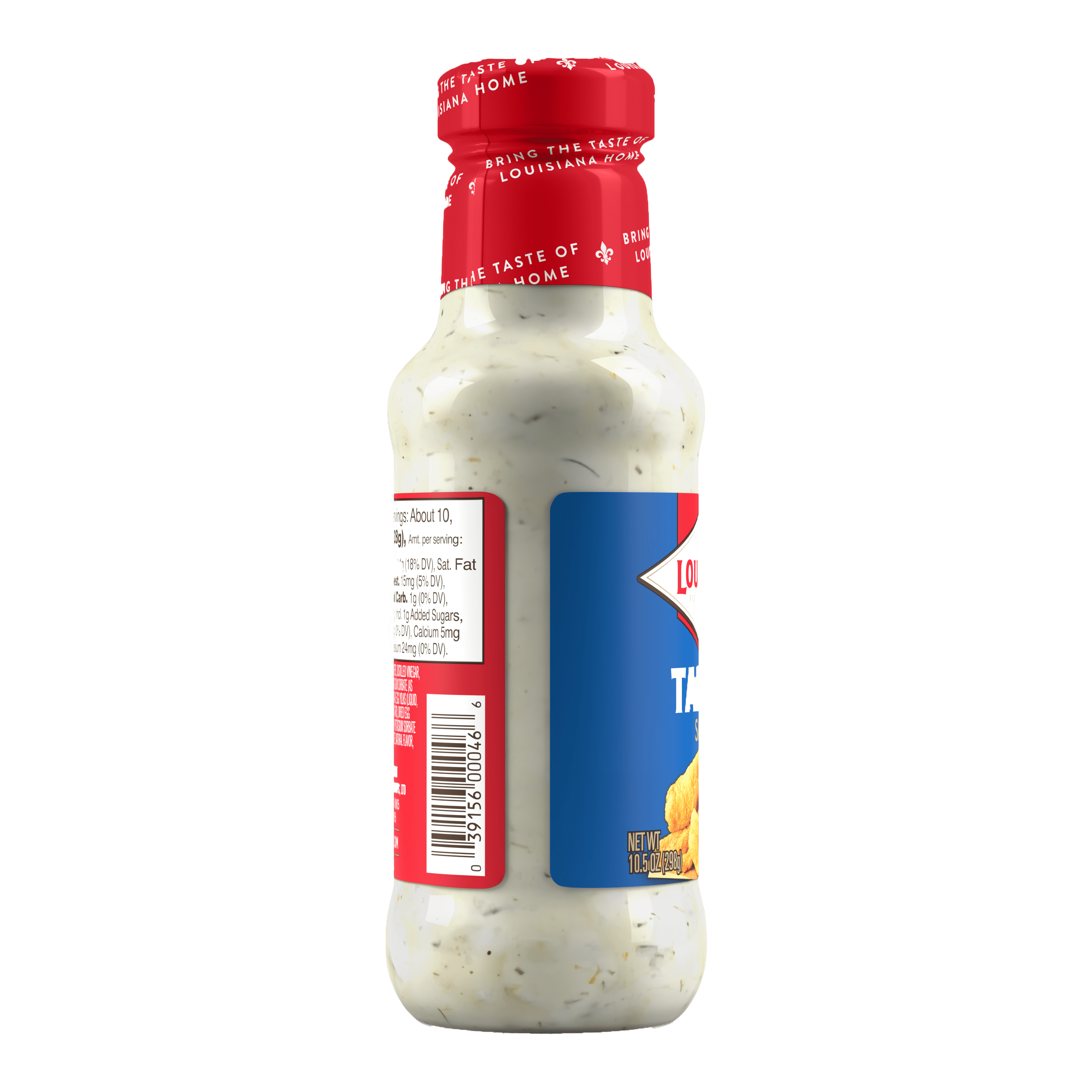 Louisiana Fish Fry Creamy Tartar Sauce with Relish & Lemon, 10.5 oz Bottle