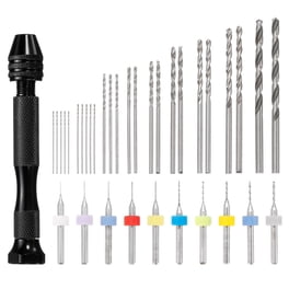 HYDDNice 37-Piece Hand Drill Set – Pin Vise, Bench Vise, Mini Drill Bits & Twist Drills For Woodworking, Jewelry, Model Making & Craft Carving