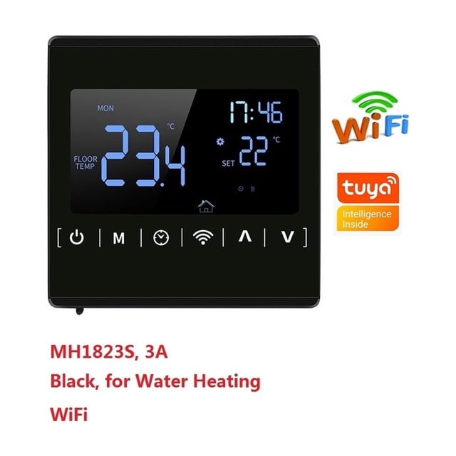 Water Floor Heating System 3A Smart WIFI Thermostat Central Heating Wiring Centres Hub Controller Actuators For Gas Boiler ,Easy to Install