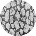 thumbnail image 1 of Ahgly Company Indoor Round Abstract Gray Contemporary Area Rugs, 7' Round, 1 of 1