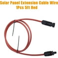 thumbnail image 2 of EPOTOOR A Pair of 12AWG Solar Panel Extension Cable 5 Feet Red and Black Cable Wire Connector, 2 of 6