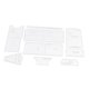 thumbnail image 3 of 9 unids / set plantilla de plantilla de acrílico transparente estampado de herramientas de artesanía de cuero para patrón de de monedero de Soledad Plantilla de plantilla de acrílico monedero, 3 of 10