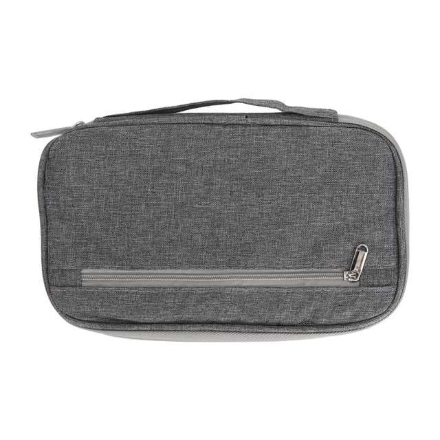 Organizador de billetera Ticfox para pasaporte Viaje Bolsa impermeable Tela Oxford Gris